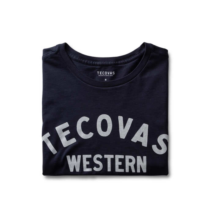 S23 Men's Logo Tee - Navy/Bone on plain background