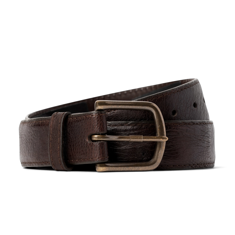 Men's Genuine Leather Belt Smooth Buckle Men's Business Belt