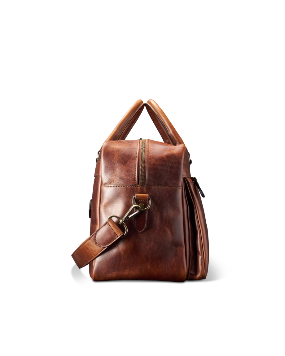 View of Bartlett Carrier Duffle - Cognac