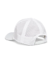 Quarterback view of Quality Made Performance Trucker - White on plain background