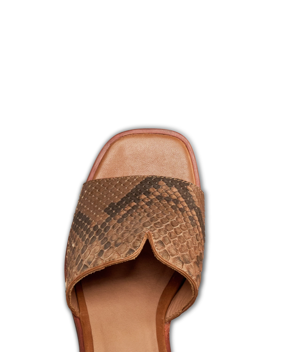 Toe view of The Carmen Paloma - Saddle on plain background