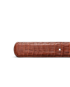 Closeup view of Men's Caiman Belt II - Pecan