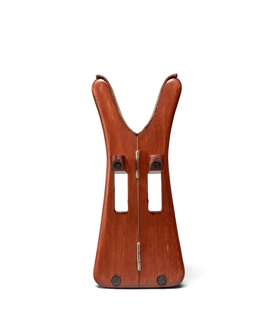 Back view of Travel Boot Jack - Brown/Mocha on plain background