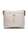 Front view of Women's Sierra Hobo Bag - Antique White on plain background