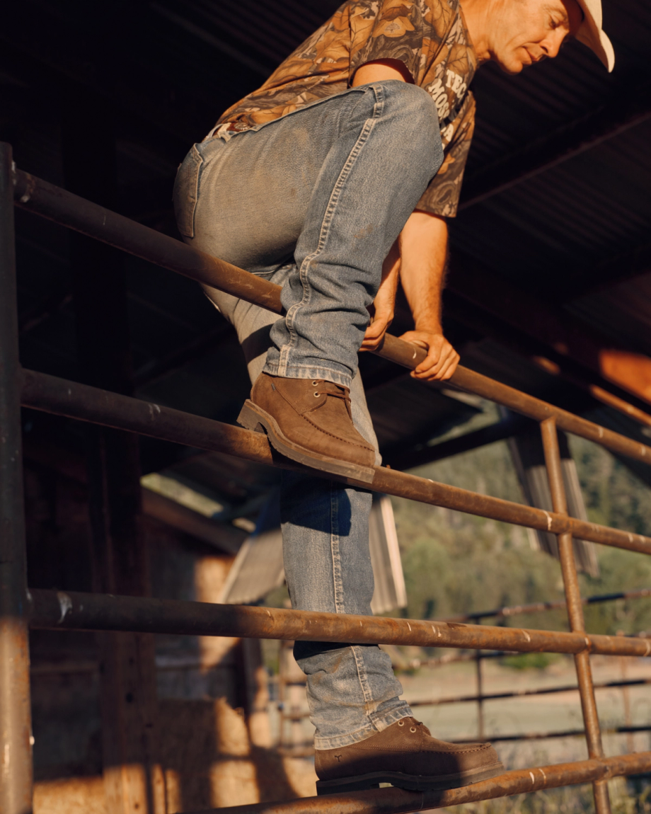 View of The Rugged Moc - Umber Cowhide