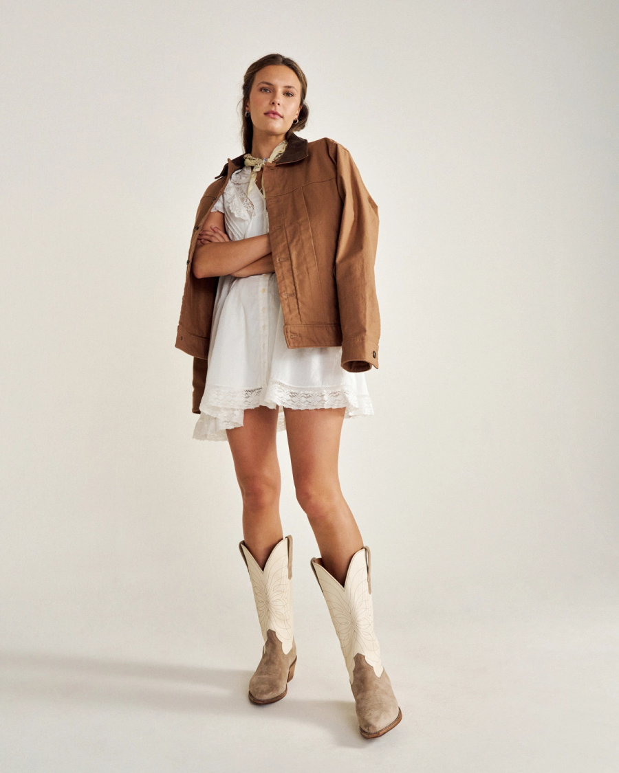 Tecovas Womens The Annie Monarch Sand Bone Boots