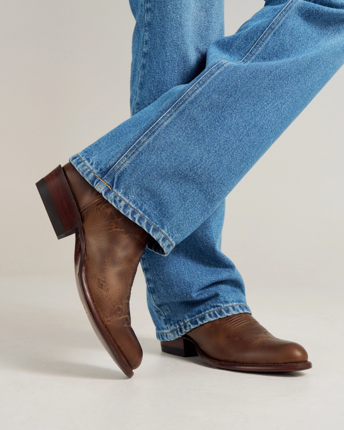 The Cartwright in Cafe Goat Men's Cowboy Boot Tecovas