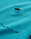 Closeup detail view of Men's Standard Issue Pocket Tee SS - Teal