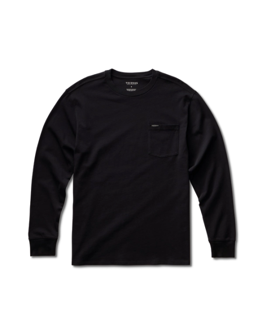 Men's Long Sleeve Standard Issue Heather Pocket Tee | Tecovas