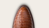 Caiman boot toe close up