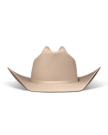 Front view of Cattleman Wool Cowboy Hat - Khaki on plain background