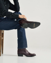 View of The Wyatt - Black Cherry Ostrich