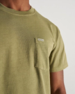 Closeup detail view of Men's Standard Issue Pocket T-Shirt - Washed Sage