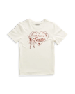 Front view of Women's Heart of Texas Tee - Bone on plain background