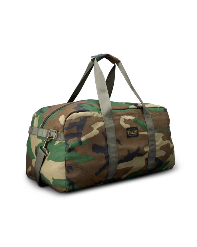 Quarterfront view of Canyon Duffle Bag - Camo on plain background