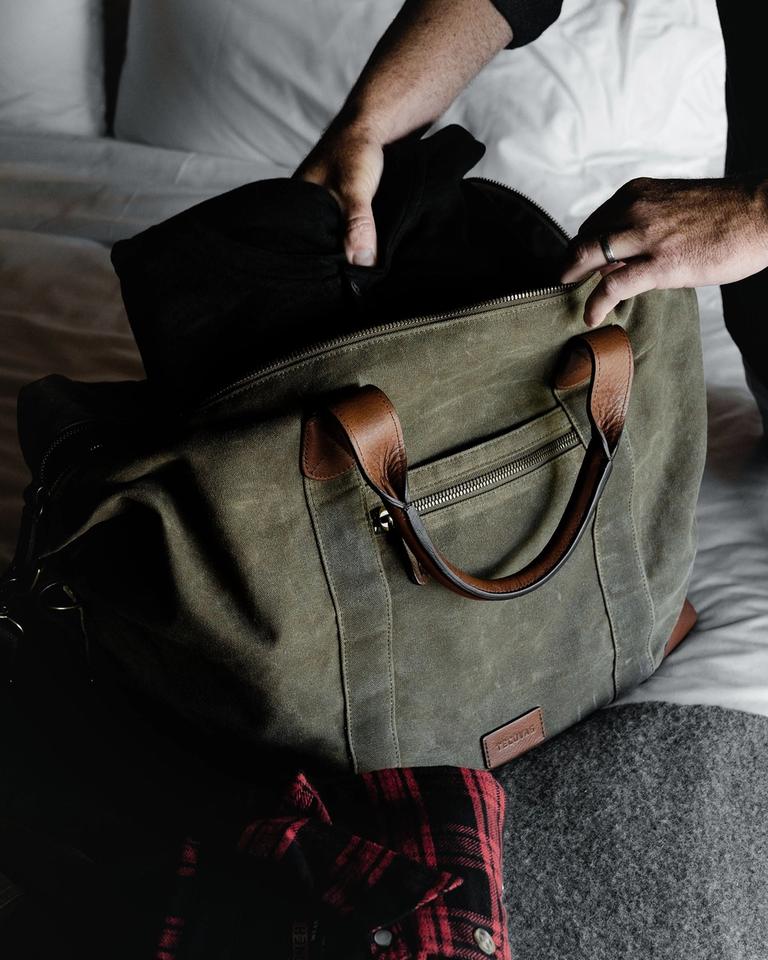 Monogrammed Duffle Bag, Personalized Mens Travel Bag, Weekend Luggage Bag