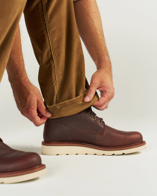 View of The Knox Lace Up - Tobacco Cowhide