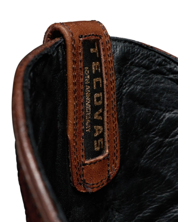 Closeup view of Birthday Boot X - Dark Pecan Alligator