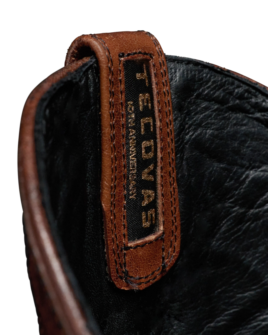 Closeup view of Birthday Boot X - Dark Pecan Alligator