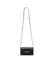 Front view of Concho Chain Crossbody - Black Cherry on plain background