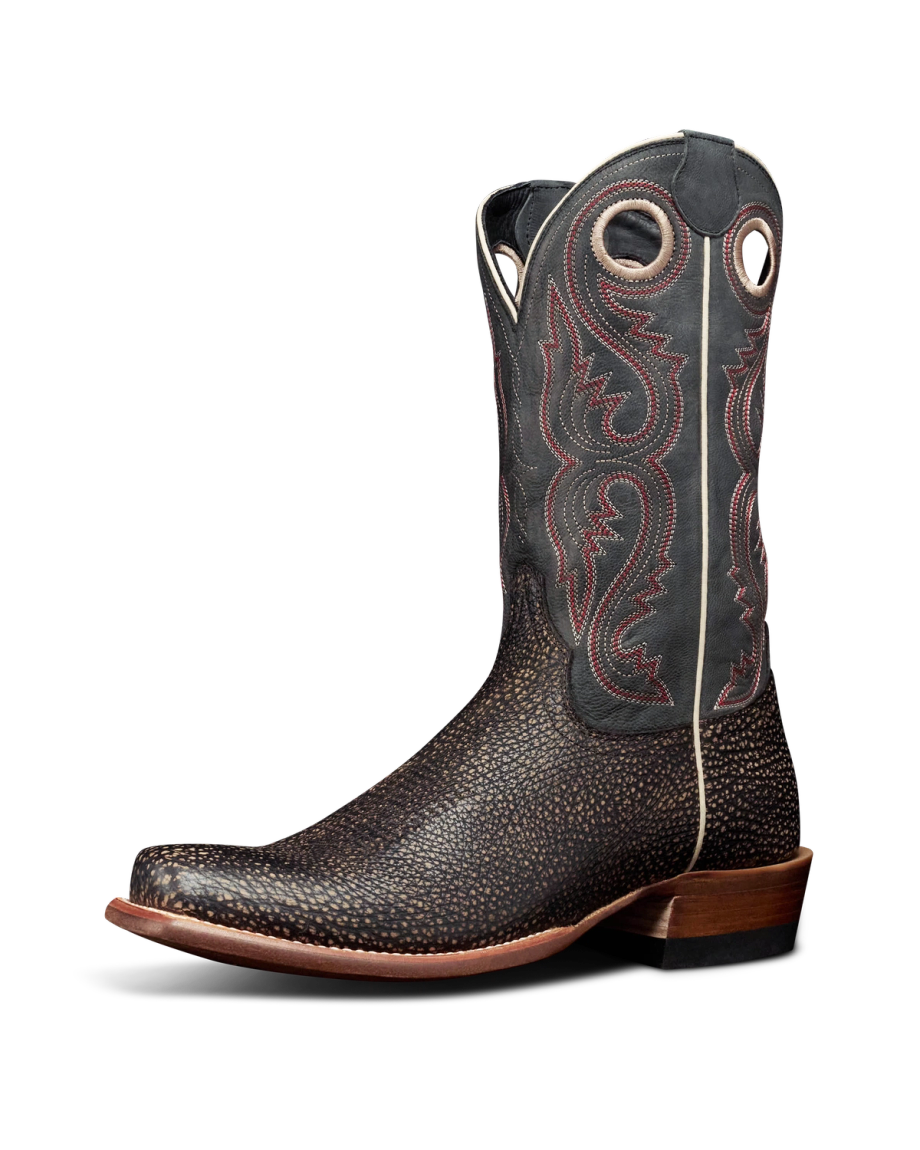 Quarterfront view of The Parker - Charcoal Bison on plain background