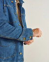 Closeup view of Men's Denim Chore Jacket - Medium