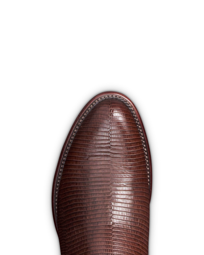 Toe view of The Nolan II - Hazelnut on plain background