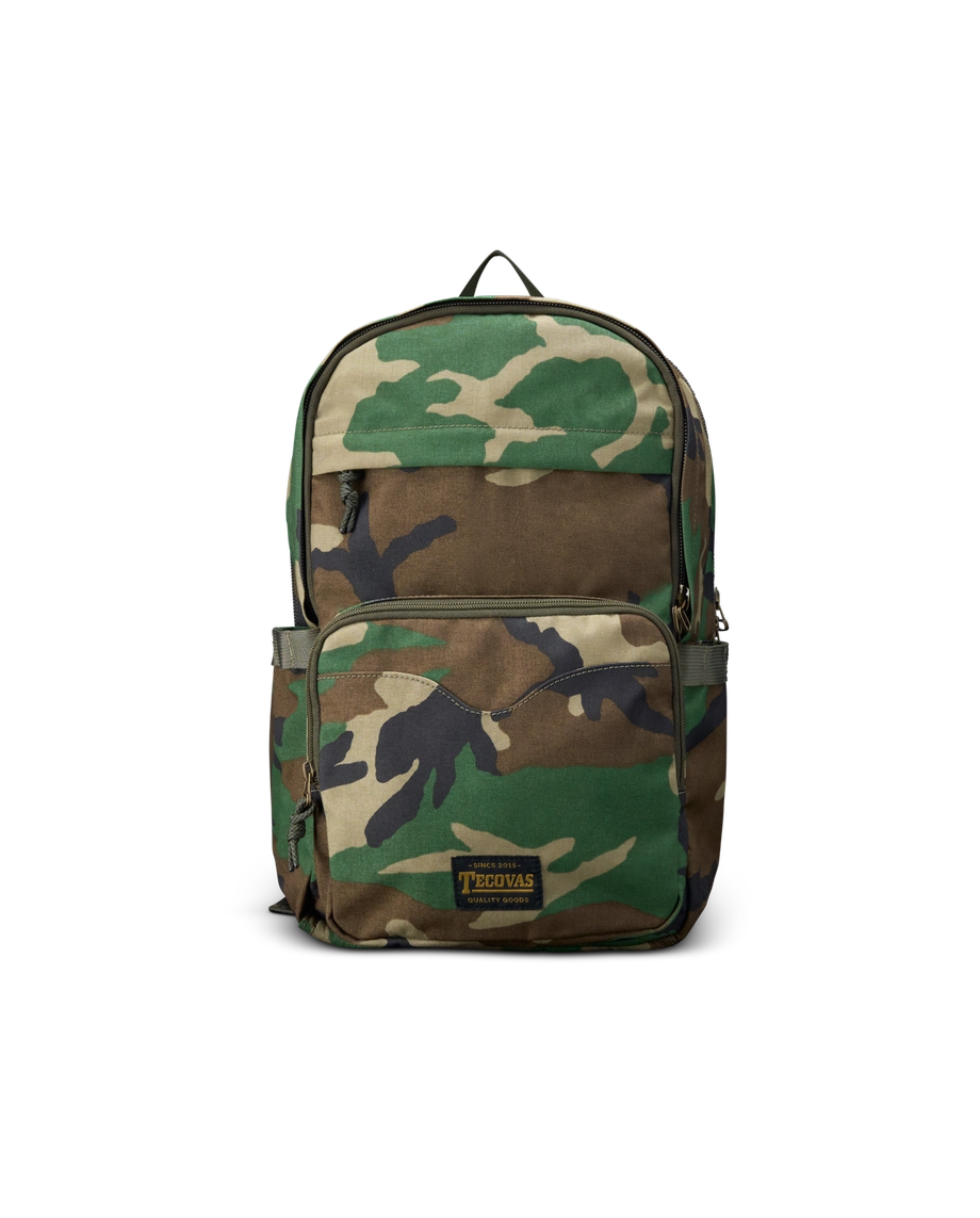 Front view of Canyon Backpack - Camo on plain background