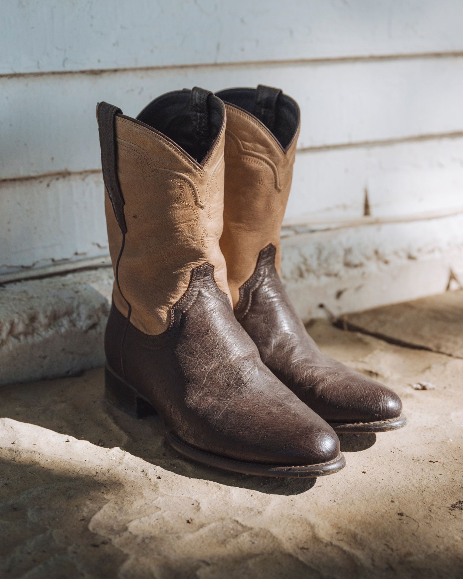 Smooth-Quill Ostrich Cowboy Boots | The Wade - Chocolate | Tecovas