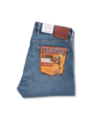 View of Men's Slim Stretch Denim - Medium Indigo