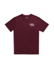 Front view of Men's Original Tecovas Rope Tee - Port / Bone on plain background