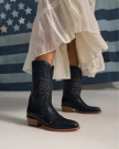 View of The Jamie Firework - Atlantic Blue Cowhide