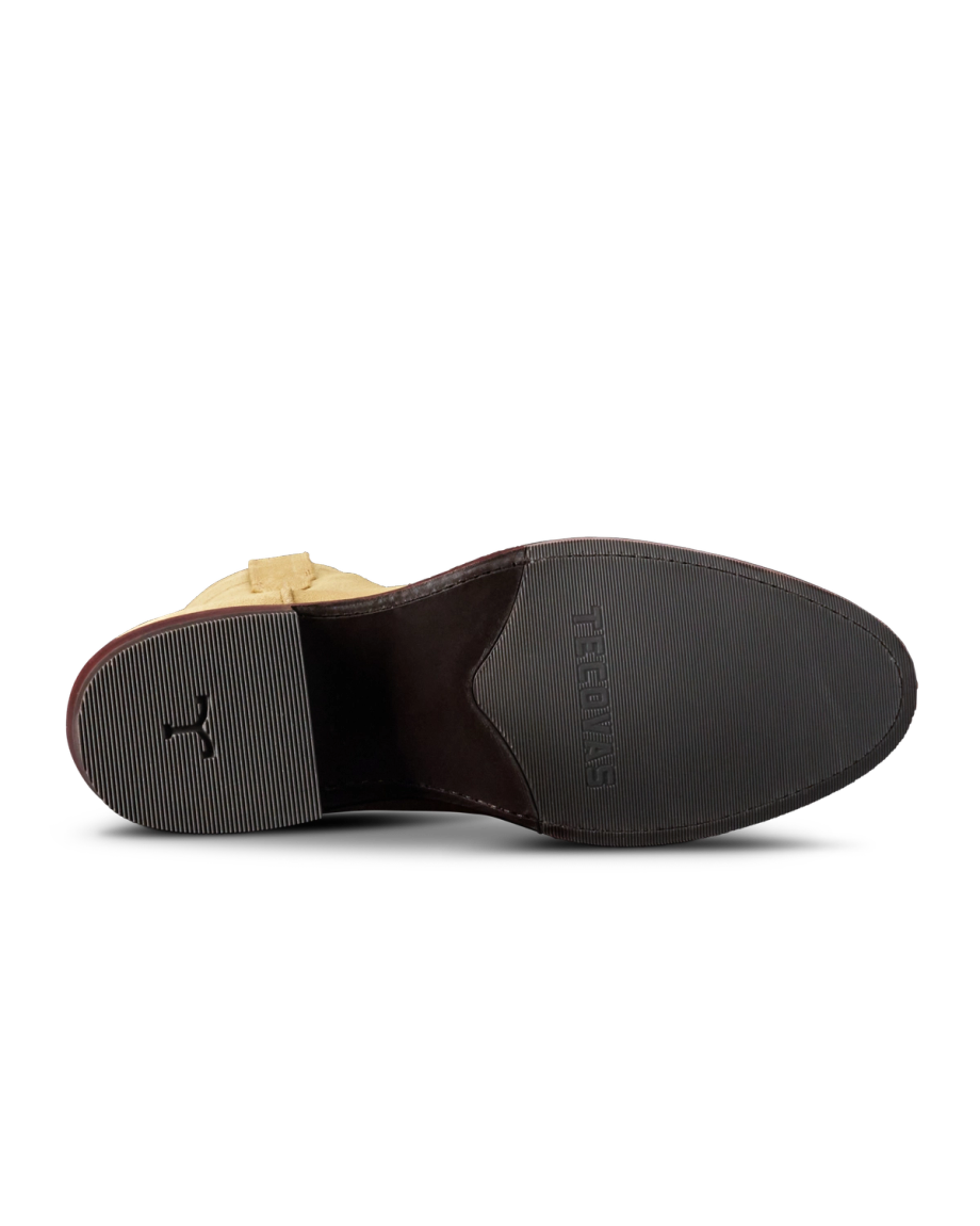 Sole view of The Dean - Camel Roughout on plain background