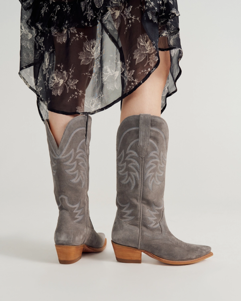 View of The Annie - Charcoal Suede