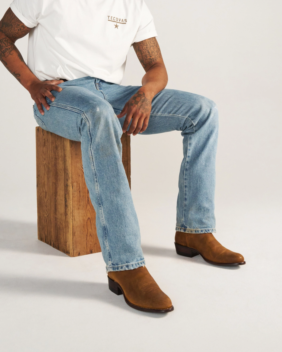 View of The Johnny - Husk Suede