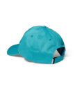 Quarterback view of Tecovas Script Unstructured Hat - Teal on plain background