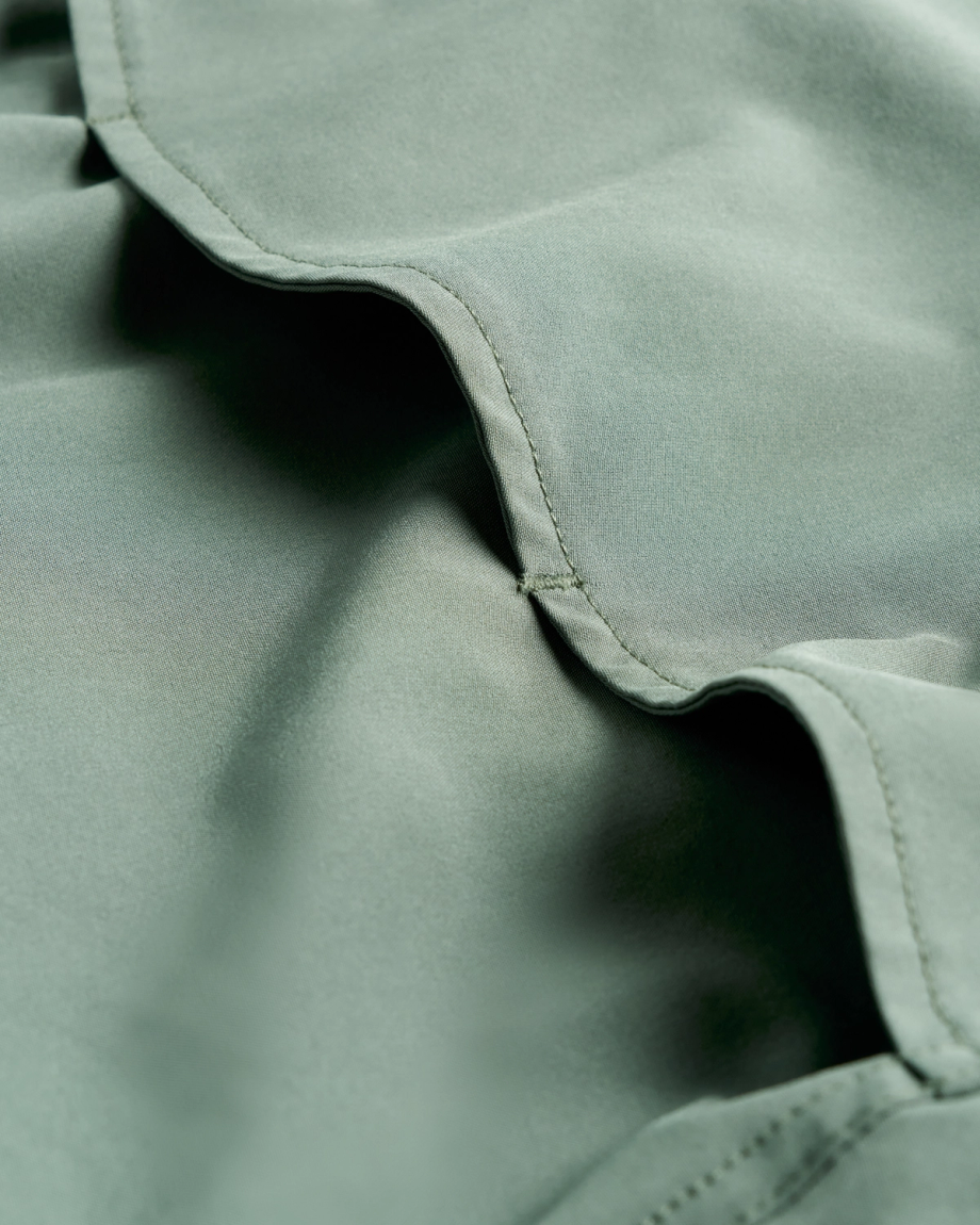 Closeup detail view of Men's Performance Western Pearl Snap SS - Cactus