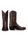Pair view of Birthday Boot X - Dark Pecan Alligator on plain background