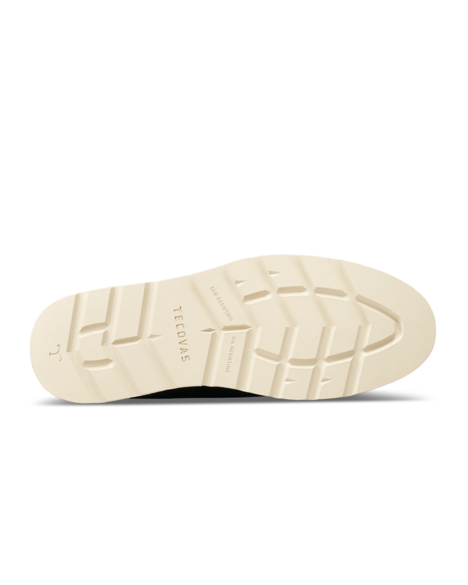 Sole view of The Knox Lace Up - Tobacco Cowhide on plain background