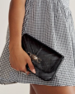 View of Eel Concho Clutch - Midnight