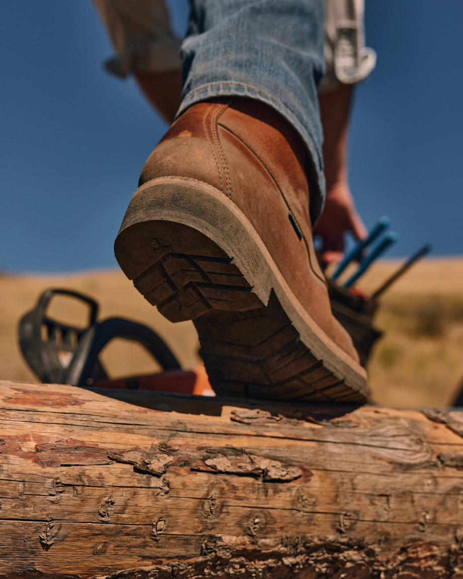 View of The Rugged Moc - Saddle