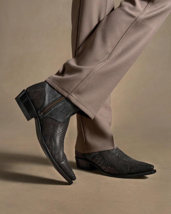 View of The Blaze - Charcoal Ostrich Leg