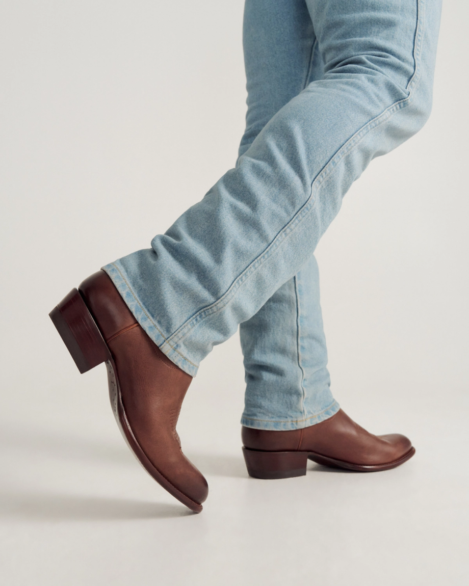 View of The Cartwright Wild Horses - Chestnut Cowhide