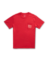 Closeup detail view of Men's USA Pocket Tee - Red / White