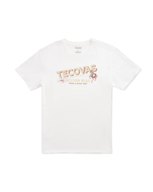 Front view of Men's Rope One T-Shirt - Bone/Multi on plain background