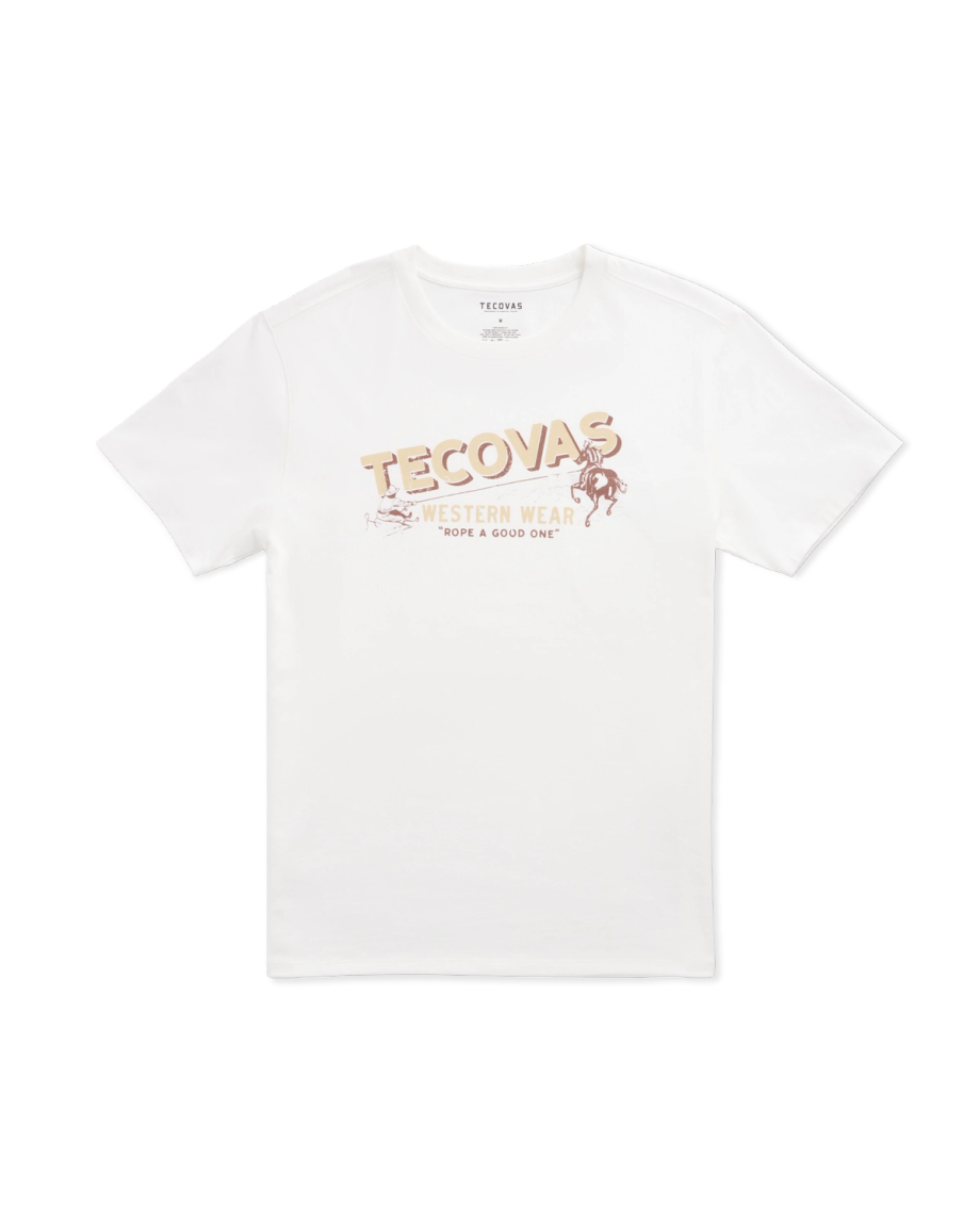 Front view of Men's Rope One T-Shirt - Bone/Multi on plain background