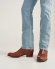Man wearing the Weston Russet Brown Cowboy Boots