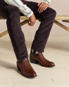 View of Men's Birthday Boot IX - Dark Cognac / Bone