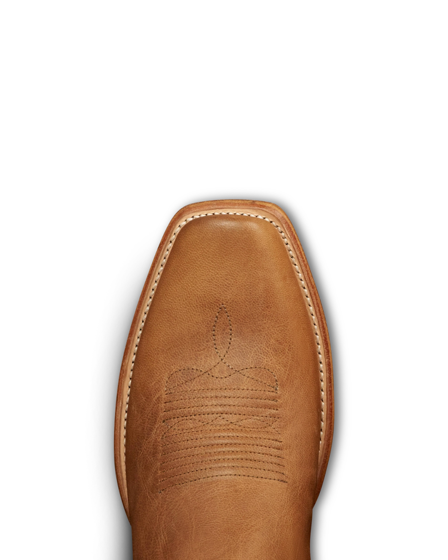 Toe view of The Parker - Tan Goat on plain background