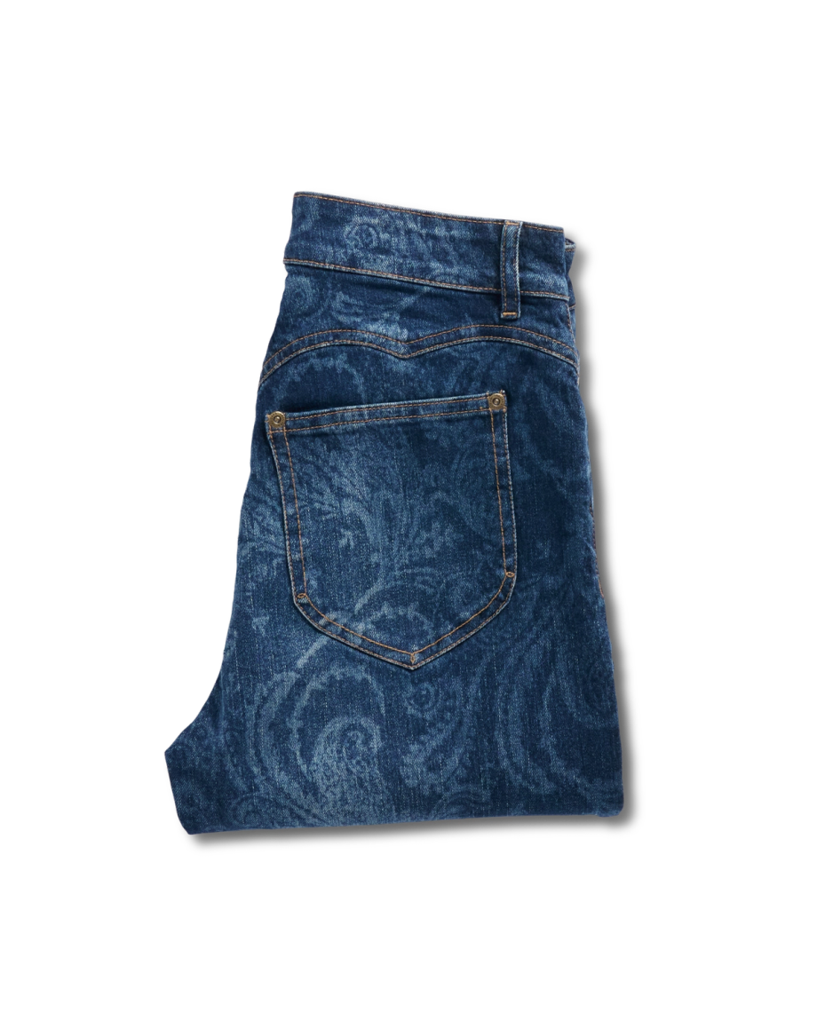 View of Women's Vintage High Rise Jean - Blue